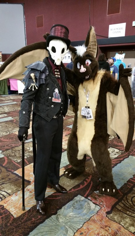 guapo the bat fursuit costume