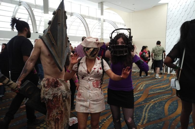 Saw Cosplay Jigasaw Puppet Reverse Bear Trap Foam Prop Amanda Silent Hill Pyramid Head Nurse